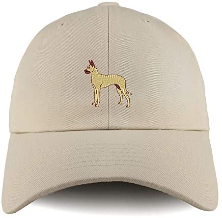 Trendy Apparel Shop Great Dane Dog Embroidered Low Profile Soft Cotton Dad Hat Cap