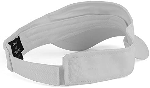 Trendy Apparel Shop Cactus Embroidered 100% Cotton Twill Sun Visor Cap - White