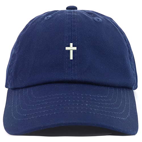 Trendy Apparel Shop Youth Cross Adjustable Soft Crown Baseball Cap