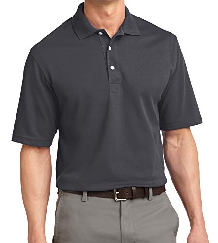 Trendy Apparel Shop Soft Breathable Fit Moisture-Wicking Quick Dry Men's Polo Big and Tall Shirt