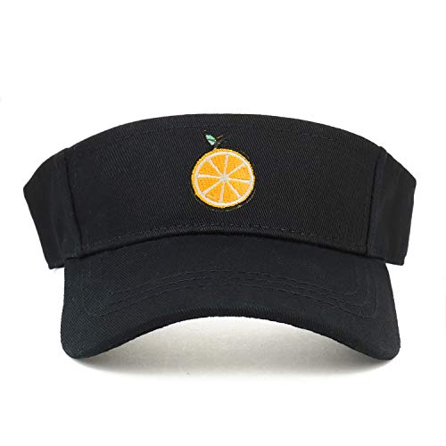 Trendy Apparel Shop Orange Patch Cotton Infant Summer Visor Cap