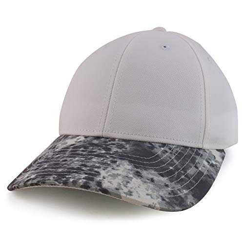Trendy Apparel Shop Moisture Wicking Baseball Cap with Mineral Freeze Print Bill