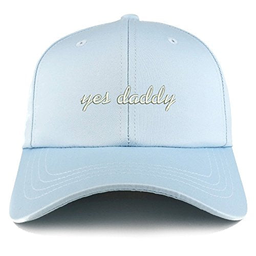 Trendy Apparel Shop Yes Daddy Embroidered Structured Satin Adjustable Cap