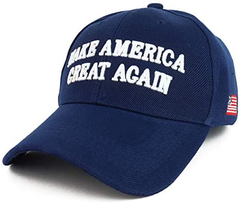 Trendy Apparel Shop 3D Make America Great Again USA Flag Side Embroidered Cap