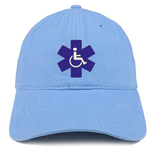 Trendy Apparel Shop Service Dog with Wheel Chair Logo Embroidered Brushed Cap