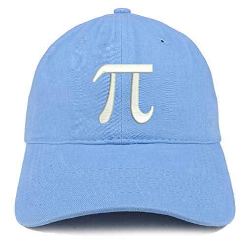 Trendy Apparel Shop Pi Day Symbol Embroidered Soft Crown 100% Brushed Cotton Cap