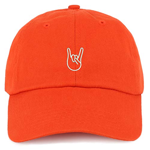 Trendy Apparel Shop Youth Rock On Logo Unstructured Cotton Baseball Cap