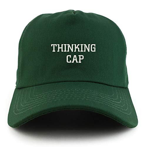Trendy Apparel Shop Thinking Cap Unstructured 5 Panel Dad Baseball Cap