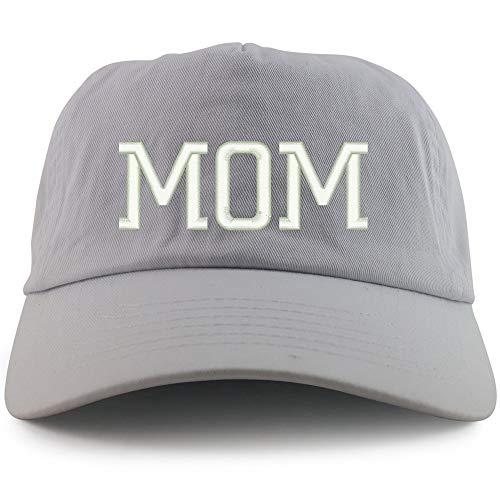 Trendy Apparel Shop Mom Embroidered 5 Panel Unstructured Soft Crown Baseball Cap