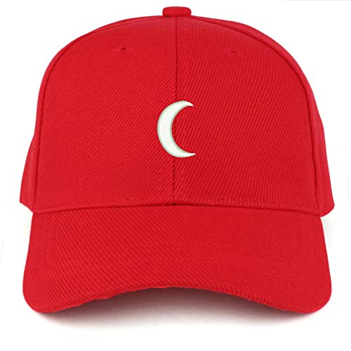 Trendy Apparel Shop Crescent Moon Embroidered Youth Size Kids Structured Baseball Cap