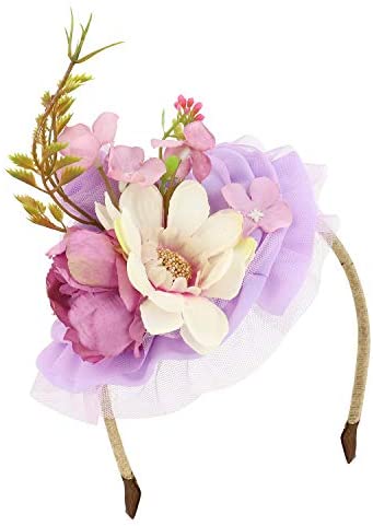 Trendy Apparel Shop Handmade Women's Floral Bouquet Fascinator Headband