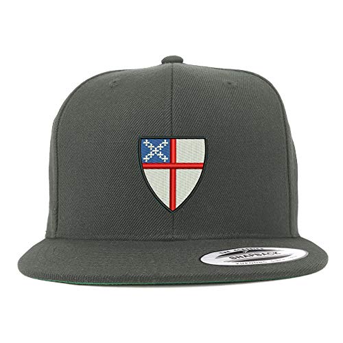 Trendy Apparel Shop Episcopal Shield Structured Flatbill Snapback Cap