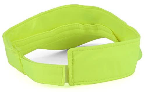 Trendy Apparel Shop Palm Tree Embroidered Neon Color Sun Visor Cap