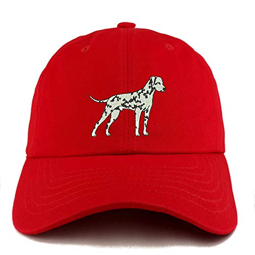 Trendy Apparel Shop Dalmatian Dog Embroidered Low Profile Soft Cotton Dad Hat Cap