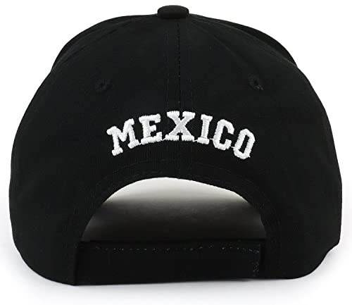 Trendy Apparel Shop Mexico Coat of Arms Flag Embroidered Structured Ball Cap