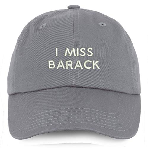 Trendy Apparel Shop Youth I Miss Barack Unstructured Cotton Baseball Cap