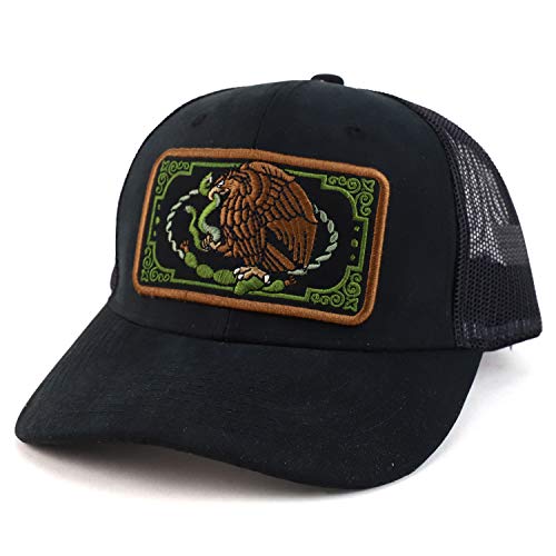 Trendy Apparel Shop Mexico Independence Eagle Snake Structured Mesh Back Cap