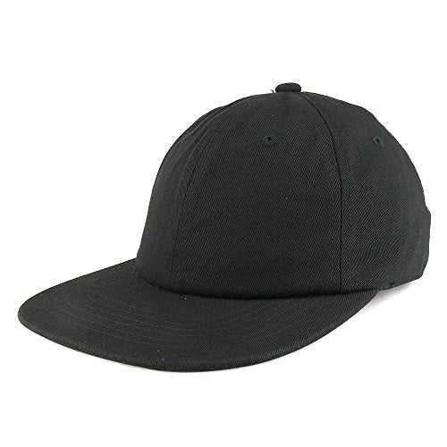 Trendy Apparel Shop Low Profile Plain Unstructured Crown Flatbill Snapback Cap
