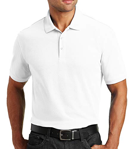 Trendy Apparel Shop Comfortable Traditional Fit Durable Poly Blend Men's Polo Big and Tall Shirt