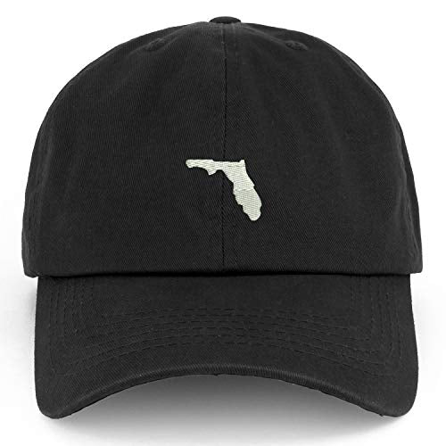 Trendy Apparel Shop XXL Florida State Embroidered Unstructured Cotton Cap