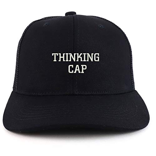Trendy Apparel Shop Thinking Cap Washed Two Tone Trucker Baseball Cap