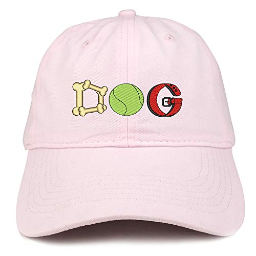 Trendy Apparel Shop Dog Embroidered Brushed Cotton Cap