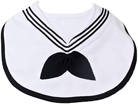 Trendy Apparel Shop Infant Cracker Jack Sailor Bib - White