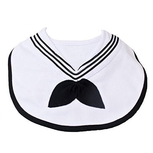 Trendy Apparel Shop Infant Cracker Jack Sailor Bib - White