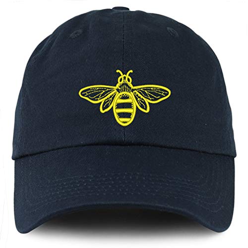 Trendy Apparel Shop Youth Bee Embroidered Unstructured Cotton Baseball Cap
