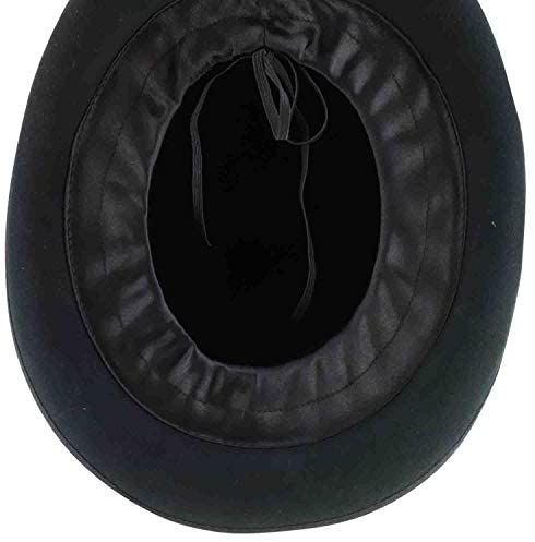 Trendy Apparel Shop Men's Wool Felt Upturn Brim Round Bowler Hat