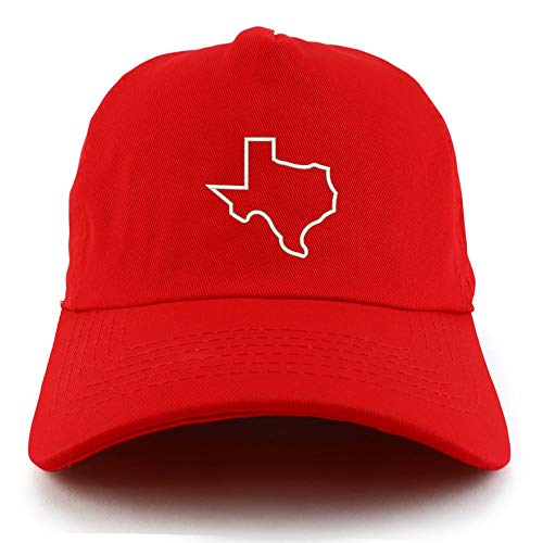 Trendy Apparel Shop Texas State Outline Unstructured 5 Panel Dad Baseball Cap
