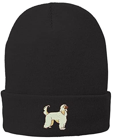 Trendy Apparel Shop Afghan Embroidered Winter Knitted Long Beanie