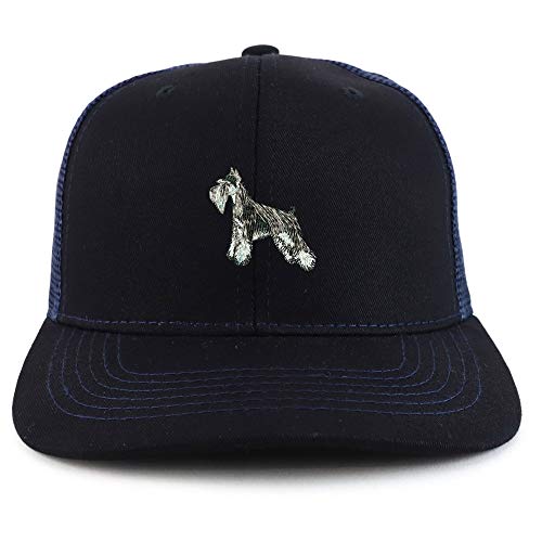 Trendy Apparel Shop Miniature Schnauzer Dog Two Tone Trucker Baseball Cap