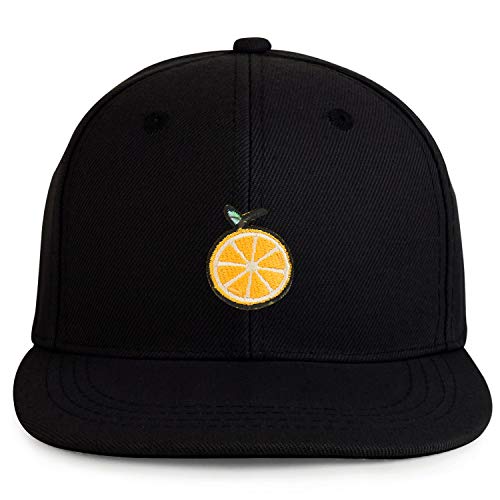 Trendy Apparel Shop Orange Patch Structured Infant Flatbill Snapback Cap