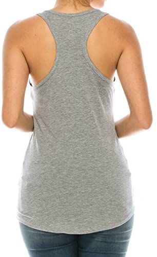 Trendy Apparel Shop Plain Racerback Scallop Bottom Tank Top