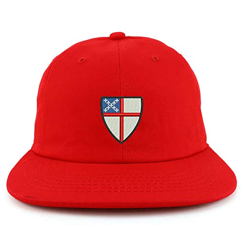 Trendy Apparel Shop Episcopal Shield Embroidered Low Profile Cotton Snapback Cap