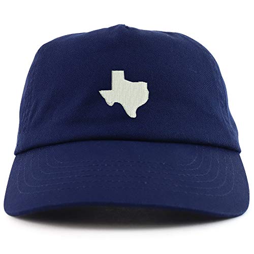 Trendy Apparel Shop Texas State Embroidered 5 Panel Unstructured Soft Crown Baseball Cap