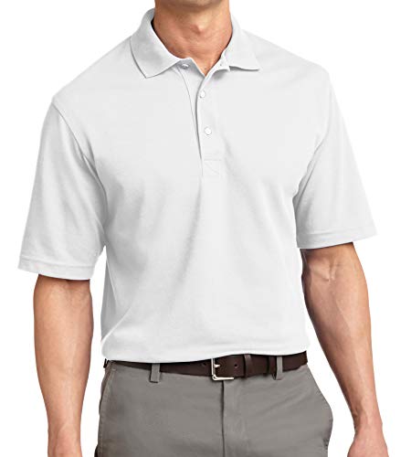 Trendy Apparel Shop Soft Breathable Fit Moisture-Wicking Quick Dry Men's Polo Big and Tall Shirt