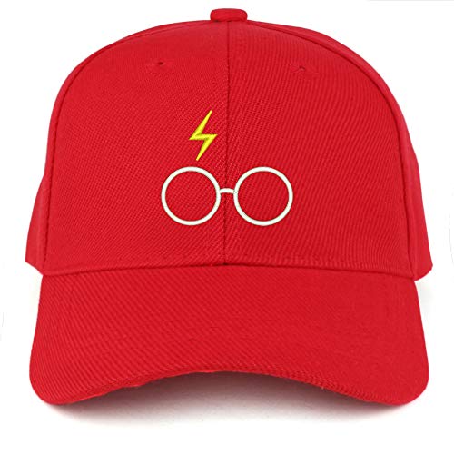 Trendy Apparel Shop Harry Glasses Embroidered Youth Size Kids Structured Baseball Cap