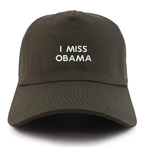 Trendy Apparel Shop I Miss Obama Cotton Unstructured 5 Panel Dad Baseball Cap