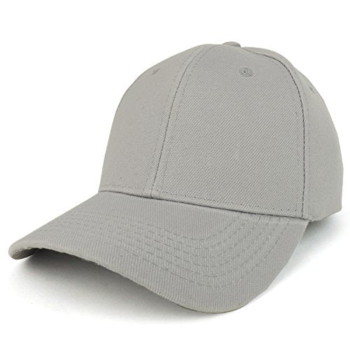 Trendy Apparel Shop Plain Structured Crown Adjustable Baseball Cap