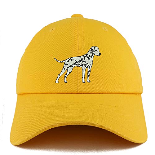 Trendy Apparel Shop Dalmatian Dog Embroidered Low Profile Soft Cotton Dad Hat Cap