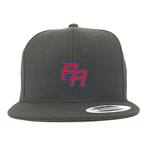 Trendy Apparel Shop Puerto Rico PR Small Embroidered Snapback Flatbill Baseball Cap