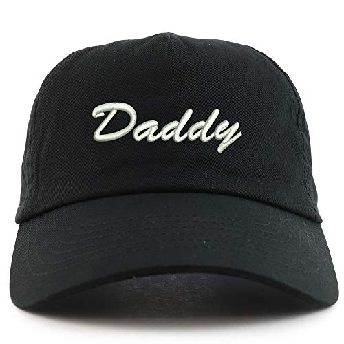 Trendy Apparel Shop Daddy Script Embroidered 5 Panel Unstructured Soft Crown Baseball Cap