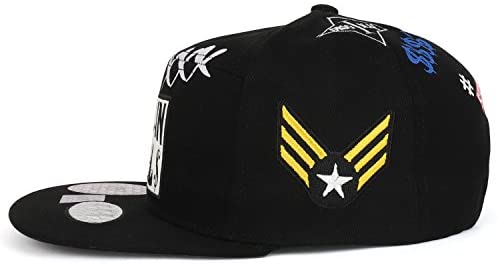 Trendy Apparel Shop Paid in Full Patch Multi Color Embroidered Flat Bill Snapback Hat