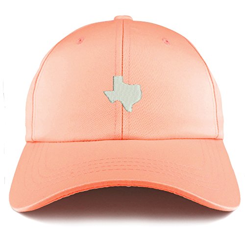 Trendy Apparel Shop Texas State Map Embroidered Structured Satin Adjustable Cap