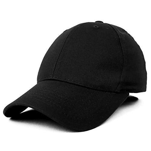 Trendy Apparel Shop Small Fit Plain Cotton Twill Kid's Youth Size Baseball Cap