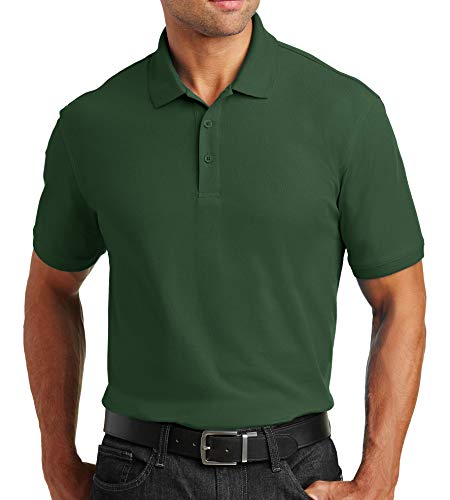 Trendy Apparel Shop Comfortable Traditional Fit Durable Poly Blend Men's Polo Big and Tall Shirt