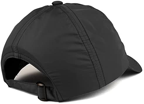 Trendy Apparel Shop Lightweight Unisex Plain Nylon Unstructured Adjustable Baseball Cap