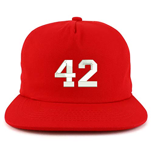 Trendy Apparel Shop Number 42 Collegiate Varsity Unstructured 5 Panel Cap